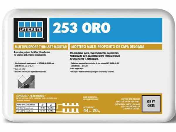 Mortero Laticrete 253 Oro