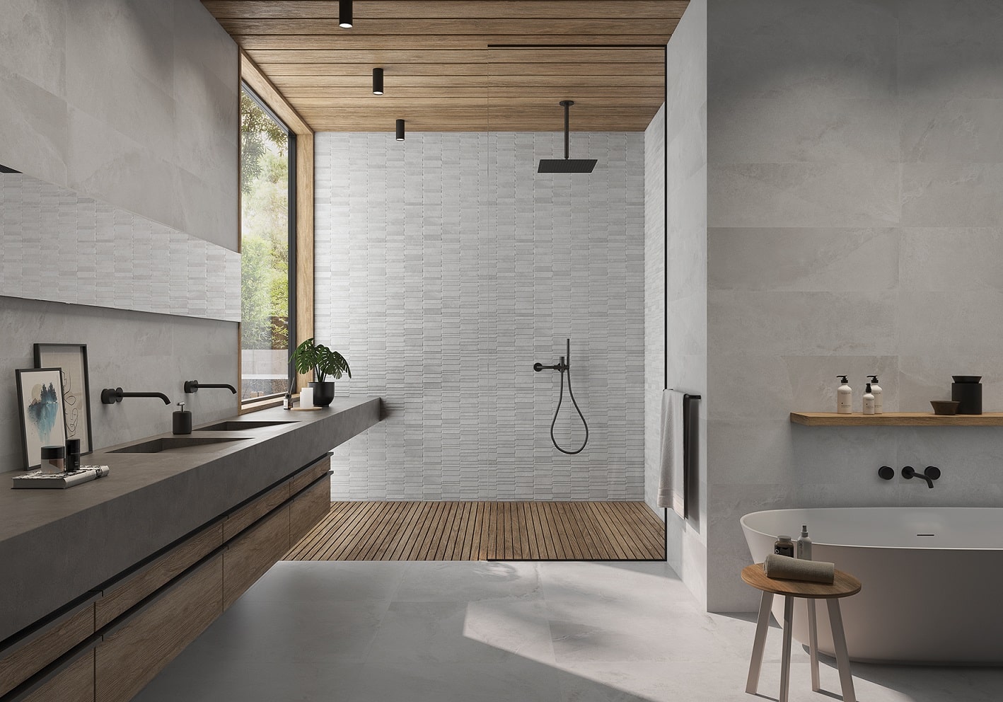 Azulejo Cerámica Baño Cocina Iconic Avorio Mate Rectificado