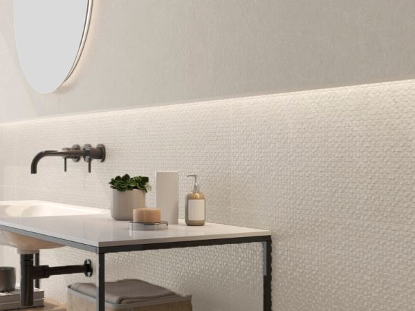 Azulejo Cerámica Baño Cocina Rectificado Mate Palco Ivory- Palco Piano Ivory