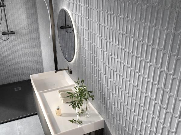 Azulejo Cerámica Baño Cocina Chrome Concept Gris Mate Rectificado