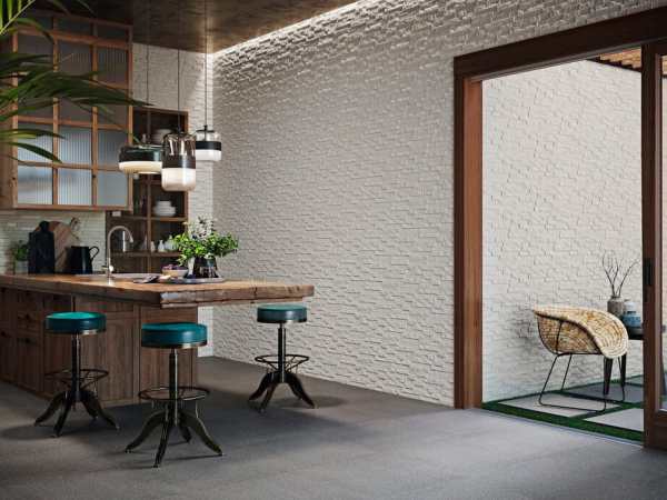 Fachaleta Porcelanato Montblanc Blanco