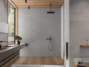 Azulejo Cerámica Baño Cocina Iconic Art Grey Mate Rectificado