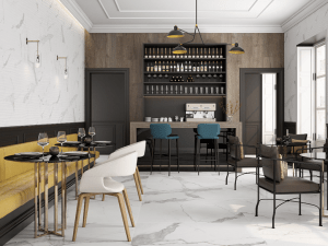 Azulejo Español Statuario Wave Brillo Rectificado