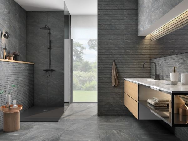 Azulejo Porcelanato Español Teide Antracita-Rlv Teide Antracita Mate