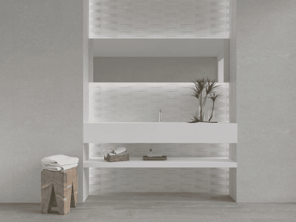 Azulejo Español Relieve Odra Perla Mate