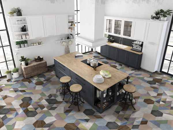 Porcelanato Español Art Deco Mate Hexagonal