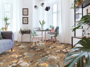 Porcelanato Español Japon Art Natural Mate Hexagonal