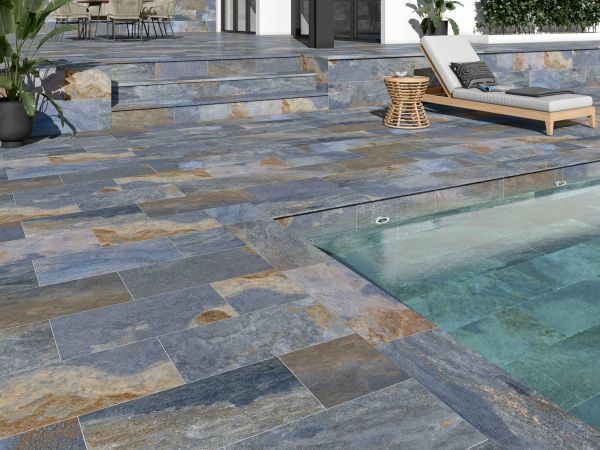 Porcelanato Español Aspen Blue Antideslizante