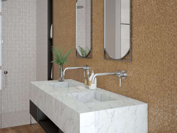 Azulejo Español Arc Art Cobre Mate Rectificado Baño Cocina