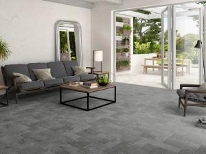Porcelanato Español Nanotech Legend Dark Grey Antideslizante