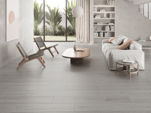 Porcelanato Español Imitación Madera Holma Greige Mate Rectificado