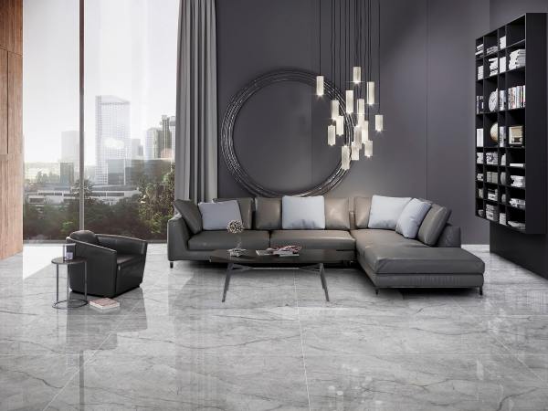 Porcelanato India Viena Grey Rectificado Alto Brillo