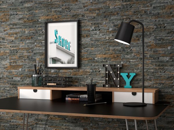 Fachaleta Española G Mubi Magma Porcelánica Imitación Piedra