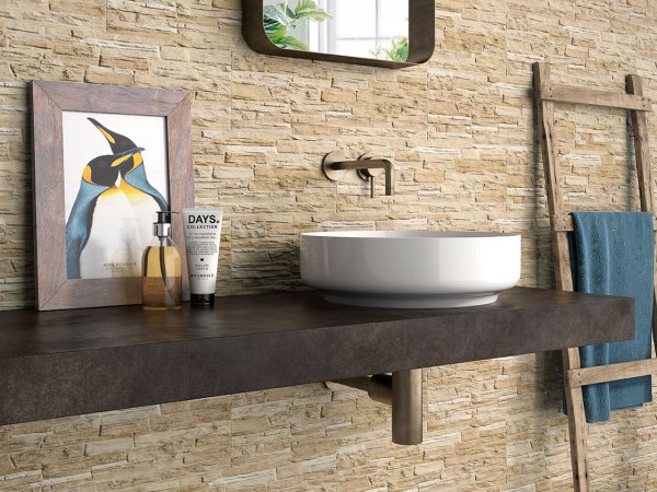 Fachaleta Española G Mubi Beige Porcelánica Imitación Piedra