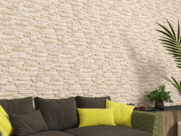 Fachaleta Española Ec Irun Beige Porcelánica Imitación Piedra