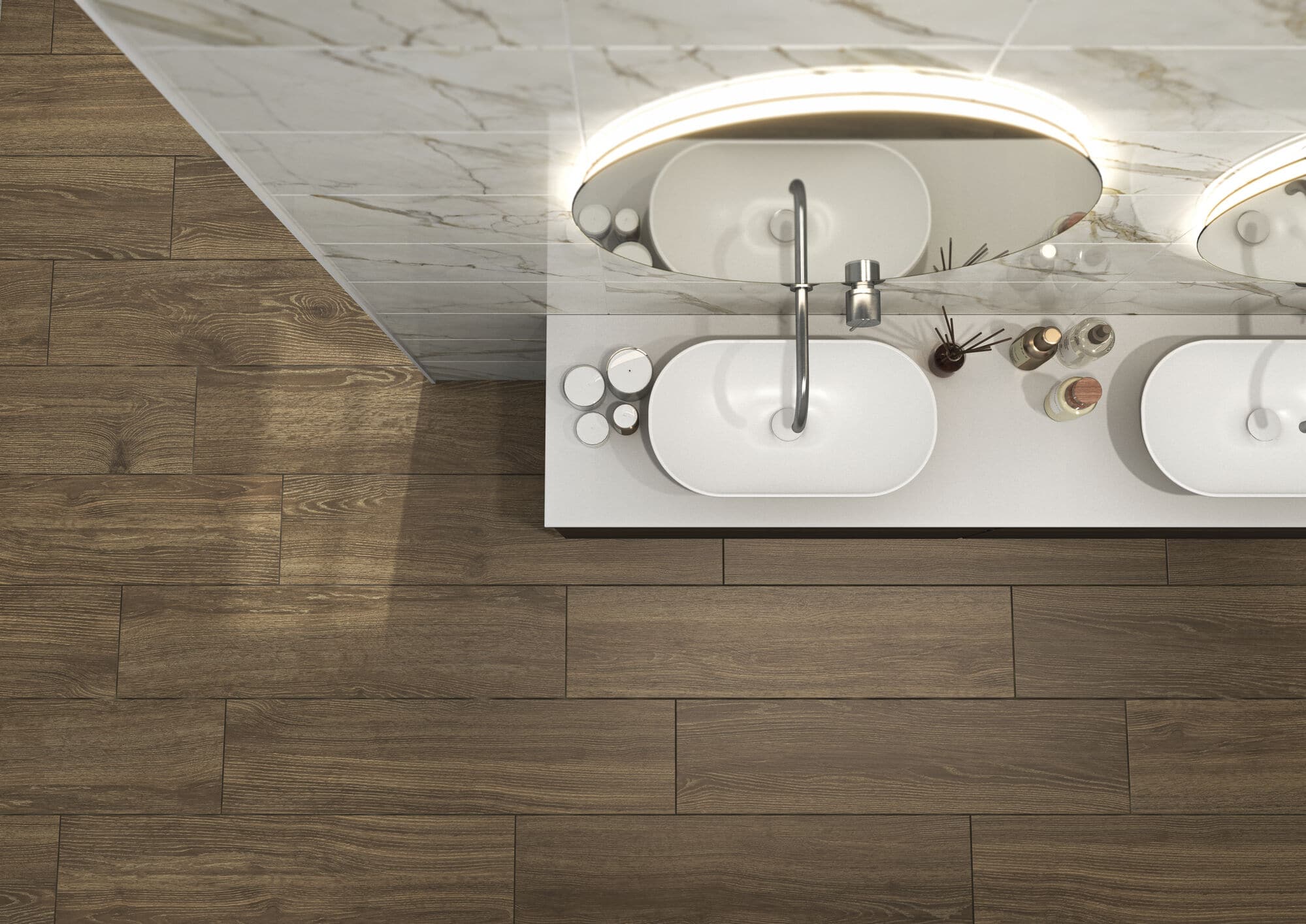 Porcelanato Español Xs Awan Walnut Mate Imitación Madera