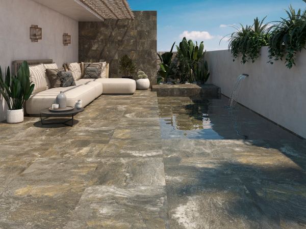 Porcelanato Español Ess Adz Nerva Musgo Antideslizante