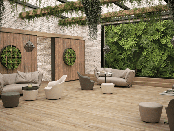 Porcelanato Español Woodville Natural Mate Rectificado Imitación Madera