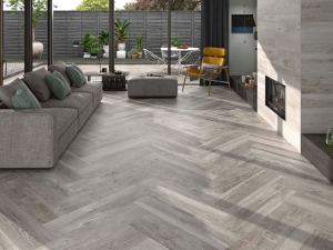 Porcelanato Español Imitación Madera Salem Cenere Mate Rectificado