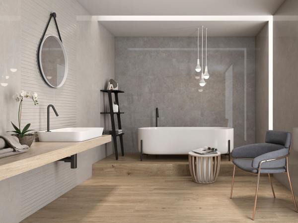 Azulejo Español Ess Lao Blanco-Rlv Lao Blanco Brillante Baños Cocinas