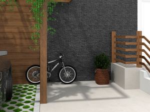 Fachaleta Española Ar Peak Black Porcelánica Imitación Piedra