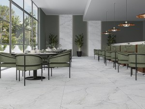 Porcelanato Español Ec Precious White Satinado Rectificado