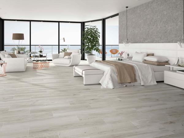 Porcelanato Español Imitación Madera Salem Ash Mate Rectificado