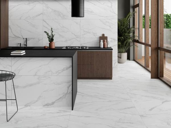 Porcelanato Español Howlite White Satinado Rectificado