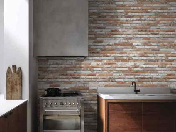 Fachaleta Porcelánica Italiana Industrial Red