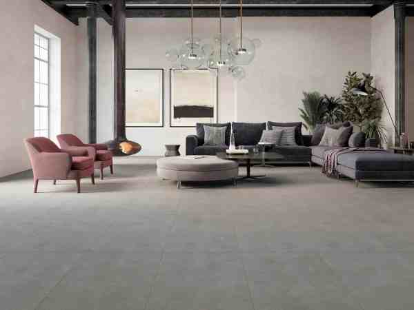 Porcelanato Español Paris Grafito Satinado Rectificado