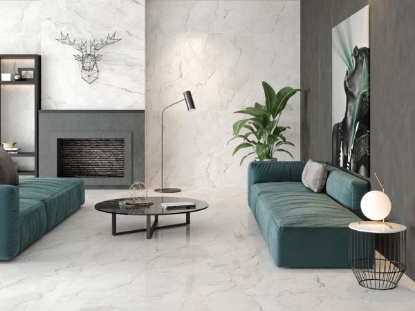 Porcelanato Español G Sauvage Pearl Brillante Rectificado