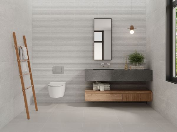 Azulejo Español Ec Stoneface Blanco- Rlv Stoneface Blanco Mate