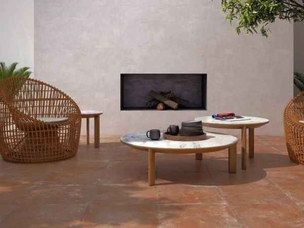 Porcelanato Español G Terracotta Red Mate Antideslizante