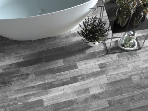 Porcelanato Español Sl Denver Grey Rectificado Imitación Madera Mate