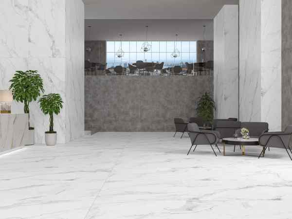 Porcelanato Español Ec Marshall White Rectificado Satinado