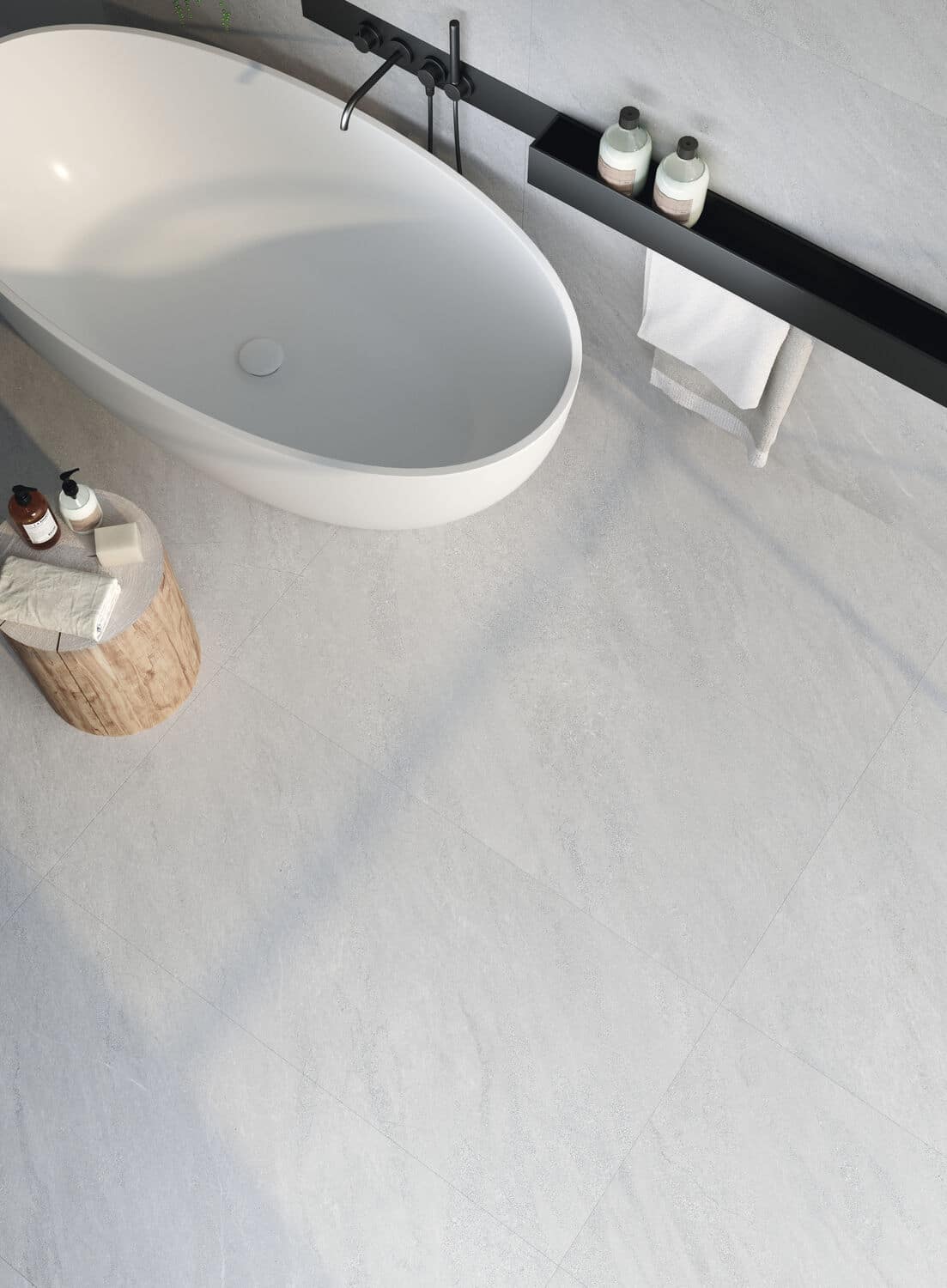 Porcelanato Español Kliff White Rectificado Mate