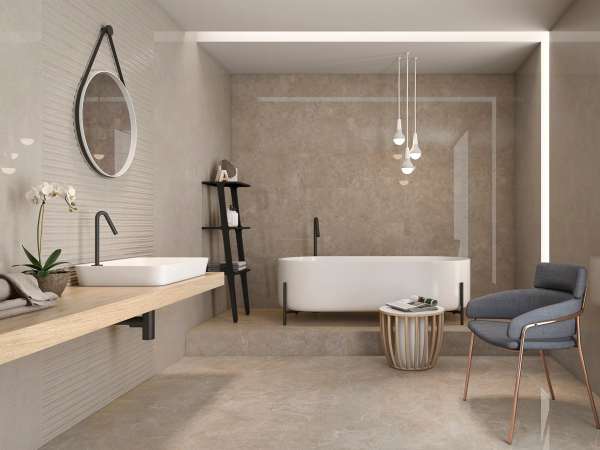 Azulejo Español Ess Lao Marfil- Rlv Lao Marfil Brillante