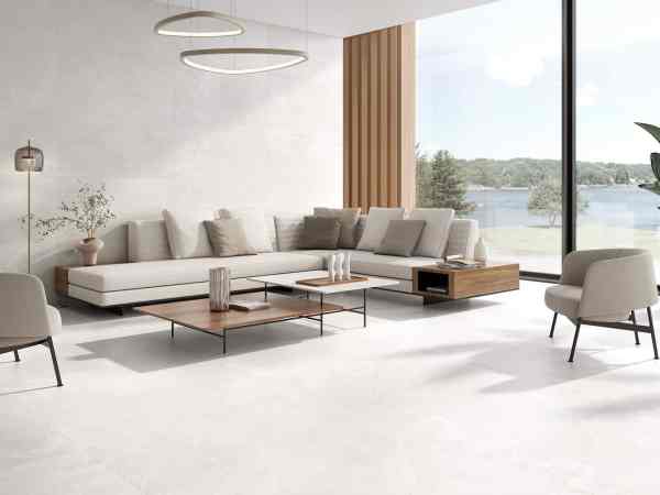 Porcelanato Español Burlington White Rectificado Mate