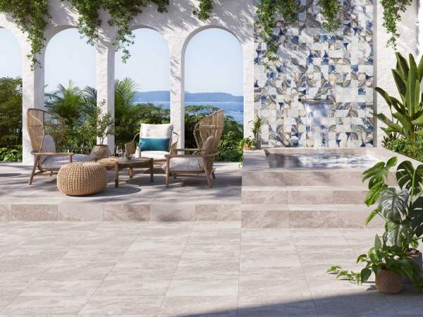 Porcelanato Español Rochas Natural Grip Antideslizante