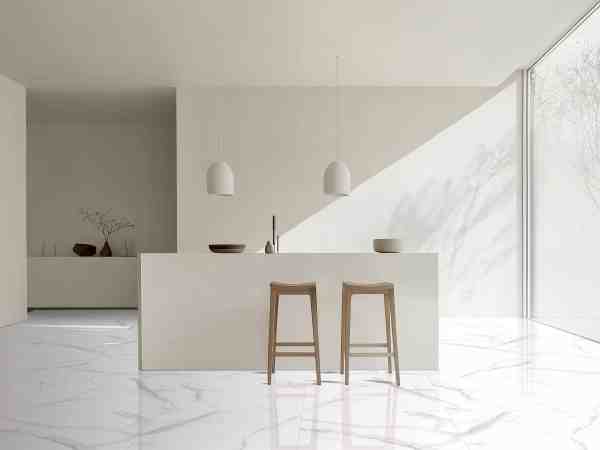 Porcelanato Statuario Silver Alto Brillo Rectificado