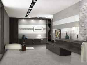 Porcelanato Tradano Cream Alto Brillo Rectificado