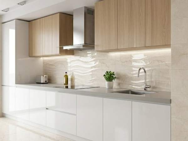 Azulejo Español Atessa Brillo- Atessa Deco Ondas Brillo