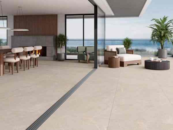 Porcelanato Español Lithos Sand Mt Antideslizante Rectificado