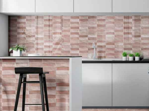 Azulejo Español Zelli Rosa Brillante