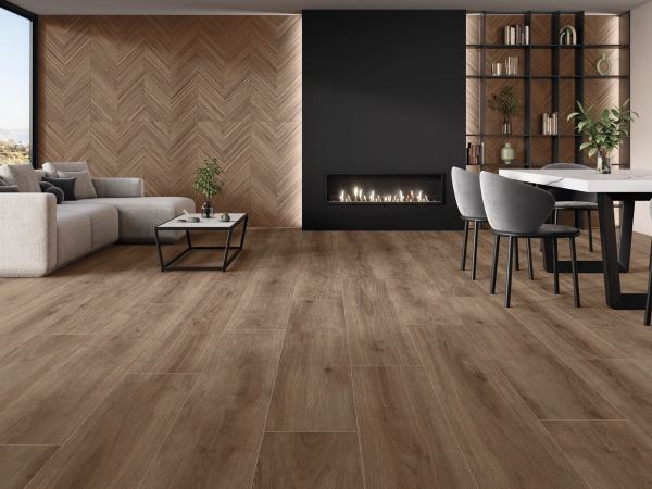 Porcelanato Español Meridiana Nogal Mate Rectificado Imitación Madera