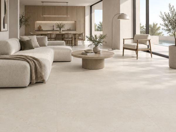 Porcelanato Español Nuances White Rectificado